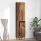vidaXL Highboard Παλιό Ξύλο 34,5 x 34 x 90 εκ. Επεξεργασμένο Ξύλο