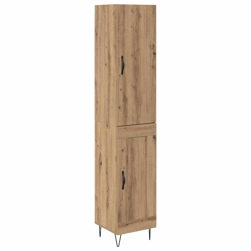 vidaXL Highboard Artisan Oak 34,5 x 34 x 90 εκ. Επεξεργασμένο Ξύλο