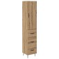 vidaXL Highboard Artisan Oak 34,5 x 34 x 90 εκ. Επεξεργασμένο Ξύλο