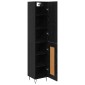 vidaXL Highboard Μαύρη Οξυά 34,5 x 34 x 90 εκ. Επεξεργασμένο Ξύλο