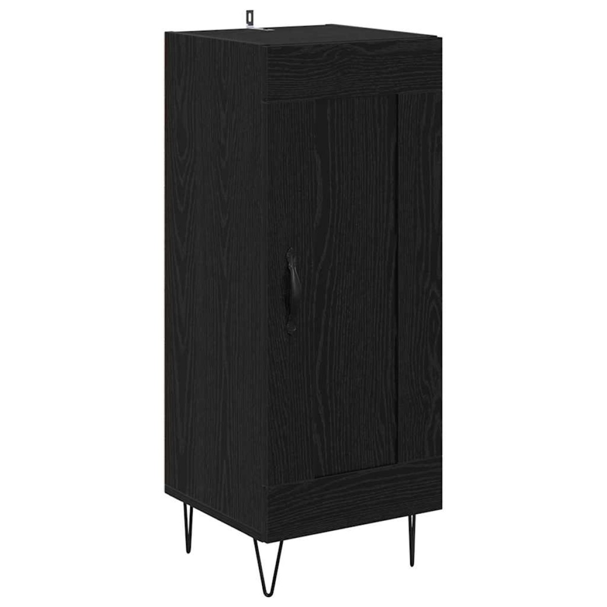 vidaXL Highboard Μαύρη Οξυά 34,5 x 34 x 90 εκ. Επεξεργασμένο Ξύλο