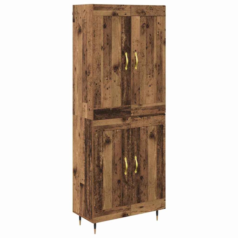 vidaXL Highboard Παλιό Ξύλο 69,5 x 34 x 90 εκ. Επεξεργασμένο Ξύλο