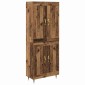 vidaXL Highboard Παλιό Ξύλο 69,5 x 34 x 90 εκ. Επεξεργασμένο Ξύλο