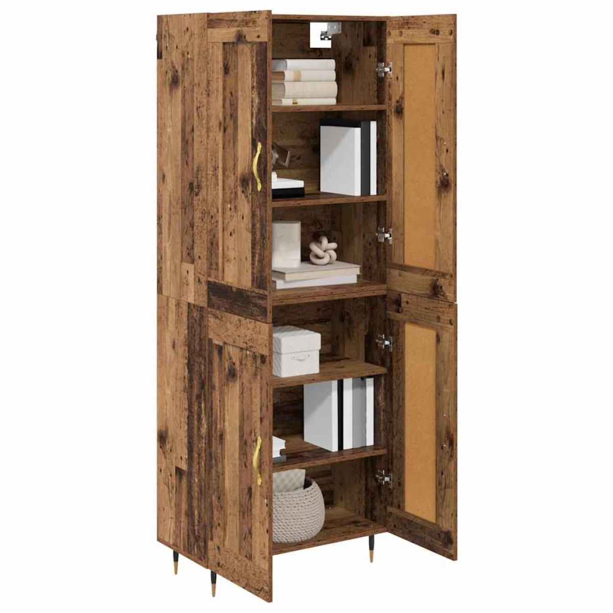 vidaXL Highboard Παλιό Ξύλο 69,5 x 34 x 90 εκ. Επεξεργασμένο Ξύλο