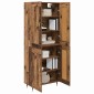 vidaXL Highboard Παλιό Ξύλο 69,5 x 34 x 90 εκ. Επεξεργασμένο Ξύλο