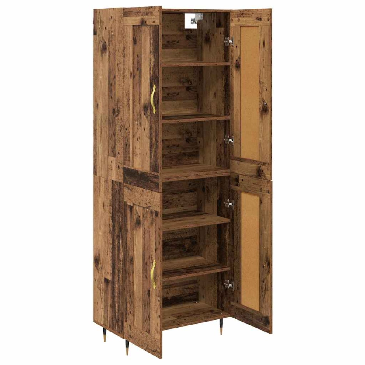vidaXL Highboard Παλιό Ξύλο 69,5 x 34 x 90 εκ. Επεξεργασμένο Ξύλο