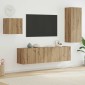 vidaXL Ντουλάπι TV 4 τμχ. Artisan Oak Επεξεργασμένο Ξύλο