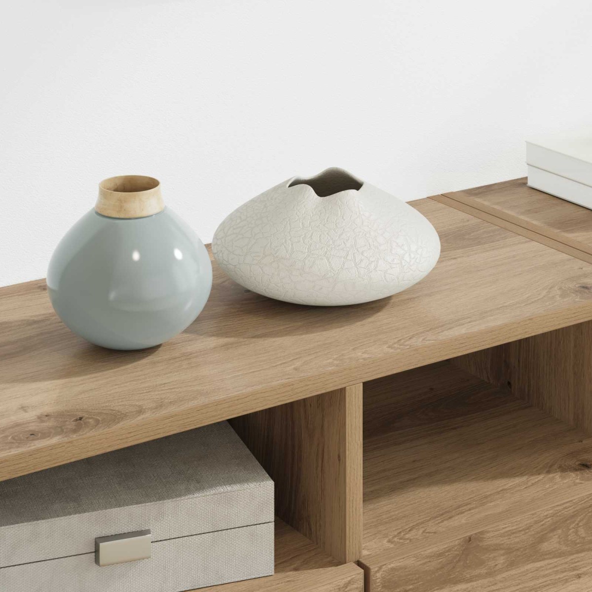 vidaXL Μονάδες Τοίχου Τηλεόρασης 4 τμχ. Artisan Oak Επεξεργασμένο Ξύλο
