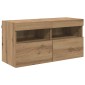 vidaXL Σετ τοίχου για τηλεόραση 7 τμχ. Artisan Oak Επεξεργασμένο Ξύλο