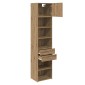 vidaXL Highboard Artisan Oak 50 x 42,5 x 225 εκ Επεξεργασμένο Ξύλο