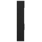 vidaXL Highboard Μαύρη Οξυά 50 x 42,5 x 225 εκ Επεξεργασμένο Ξύλο