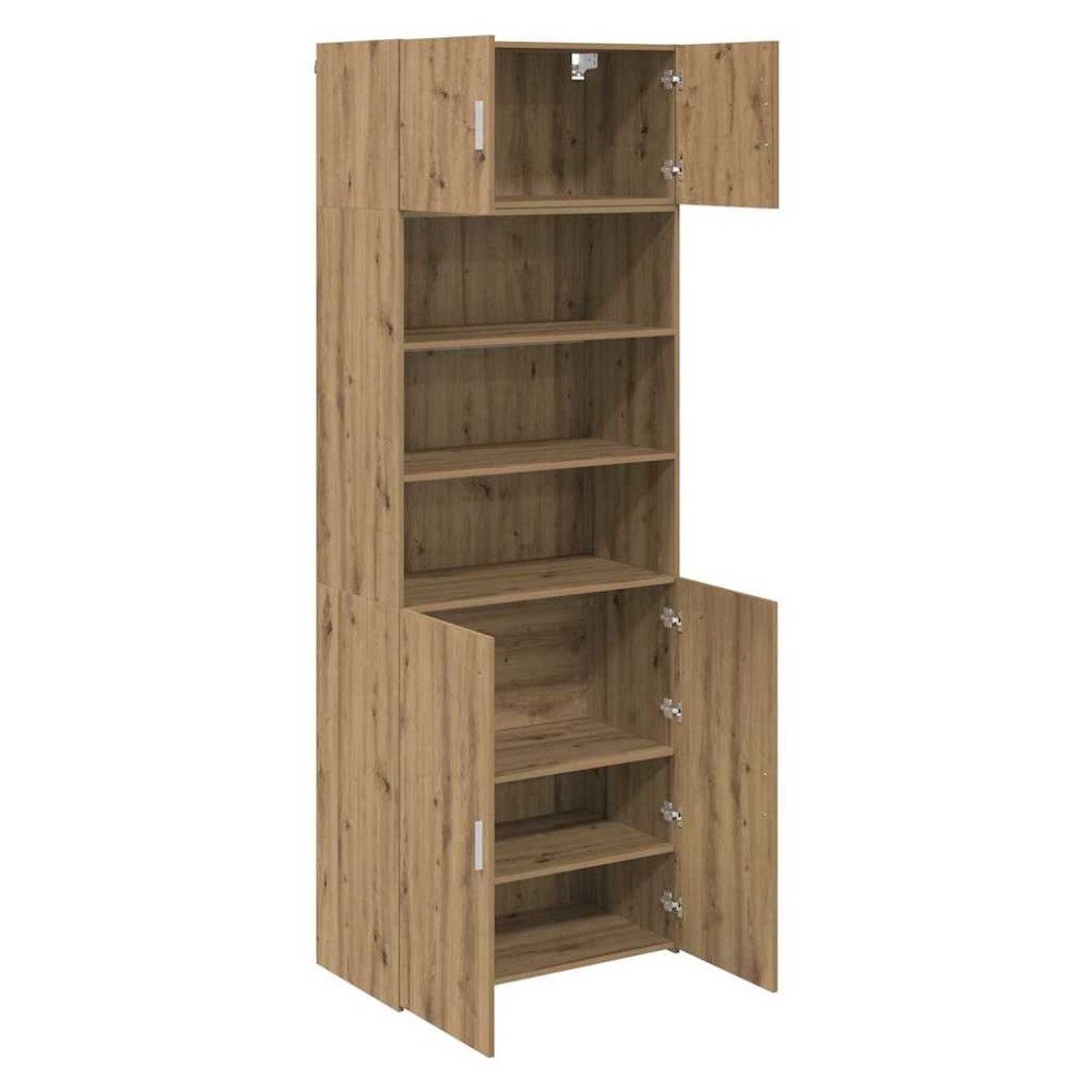 vidaXL Ντουλάπι αποθήκευσης Artisan Oak 80 x 42,5 x 225 εκ