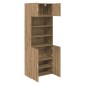 vidaXL Ντουλάπι αποθήκευσης Artisan Oak 80 x 42,5 x 225 εκ