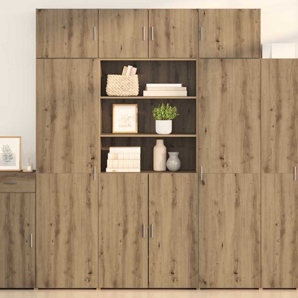 vidaXL Ντουλάπι αποθήκευσης Artisan Oak 80 x 42,5 x 225 εκ