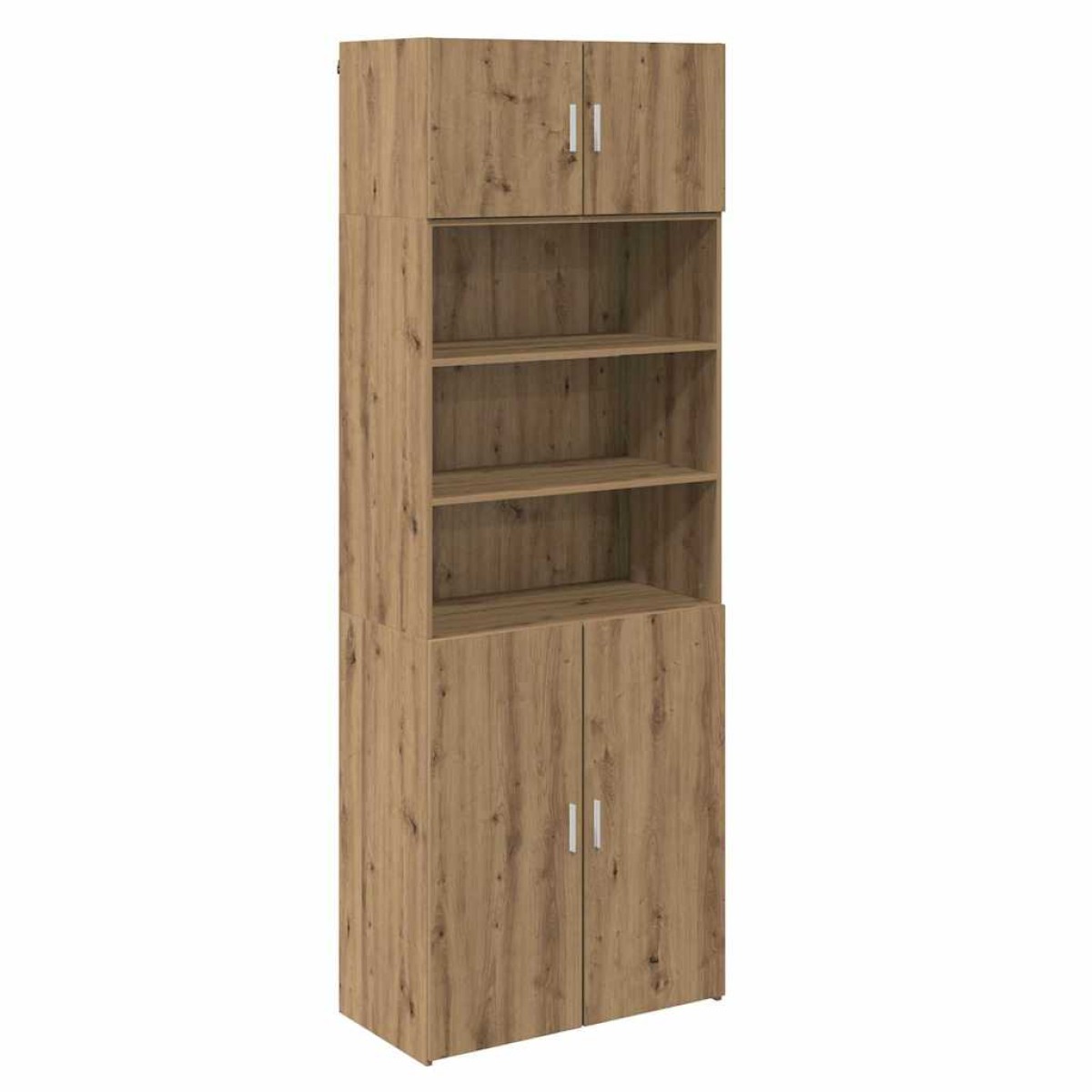 vidaXL Ντουλάπι αποθήκευσης Artisan Oak 80 x 42,5 x 225 εκ