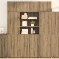 vidaXL Ντουλάπι αποθήκευσης Artisan Oak 80 x 42,5 x 225 εκ