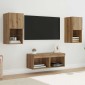 vidaXL Βάσεις τηλεόρασης 4 τμχ. Artisan Oak Επεξεργασμένο Ξύλο