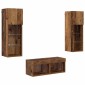 vidaXL Βάσεις τηλεόρασης 4 τμχ. Artisan Oak Επεξεργασμένο Ξύλο