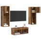 vidaXL Βάσεις τηλεόρασης 4 τμχ. Artisan Oak Επεξεργασμένο Ξύλο