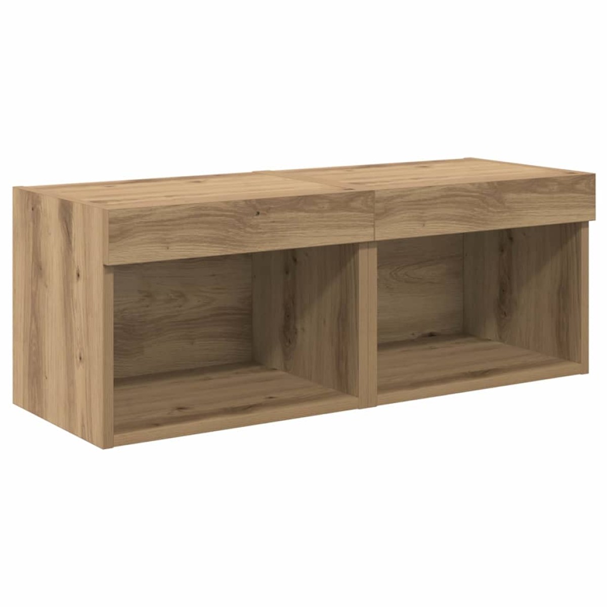vidaXL Μονάδες Τοίχου Τηλεόρασης 8 τμχ. Artisan Oak Επεξεργασμένο Ξύλο