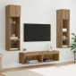 vidaXL Μονάδα Τοίχου Τηλεόρασης 6 τμχ. Artisan Oak Επεξεργασμένο Ξύλο