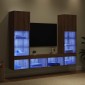 vidaXL Μονάδες Τοίχου ΤV με LED 5 τμχ. Artisan Oak Επεξεργασμένο Ξύλο