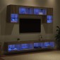 vidaXL Μονάδες Τοίχου ΤV με LED 6 τμχ. Artisan Oak Επεξεργασμένο Ξύλο