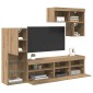 vidaXL Μονάδες Τοίχου Τηλεόρασης 6 τμχ. Artisan Oak Επεξεργασμένο Ξύλο