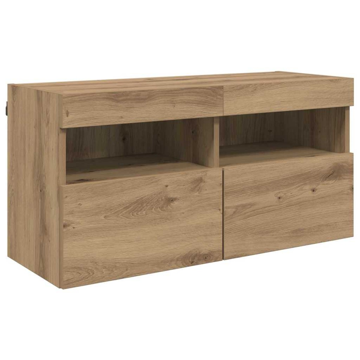 vidaXL Μονάδες Τοίχου ΤV με LED 5 τμχ. Artisan Oak Επεξεργασμένο ξύλο