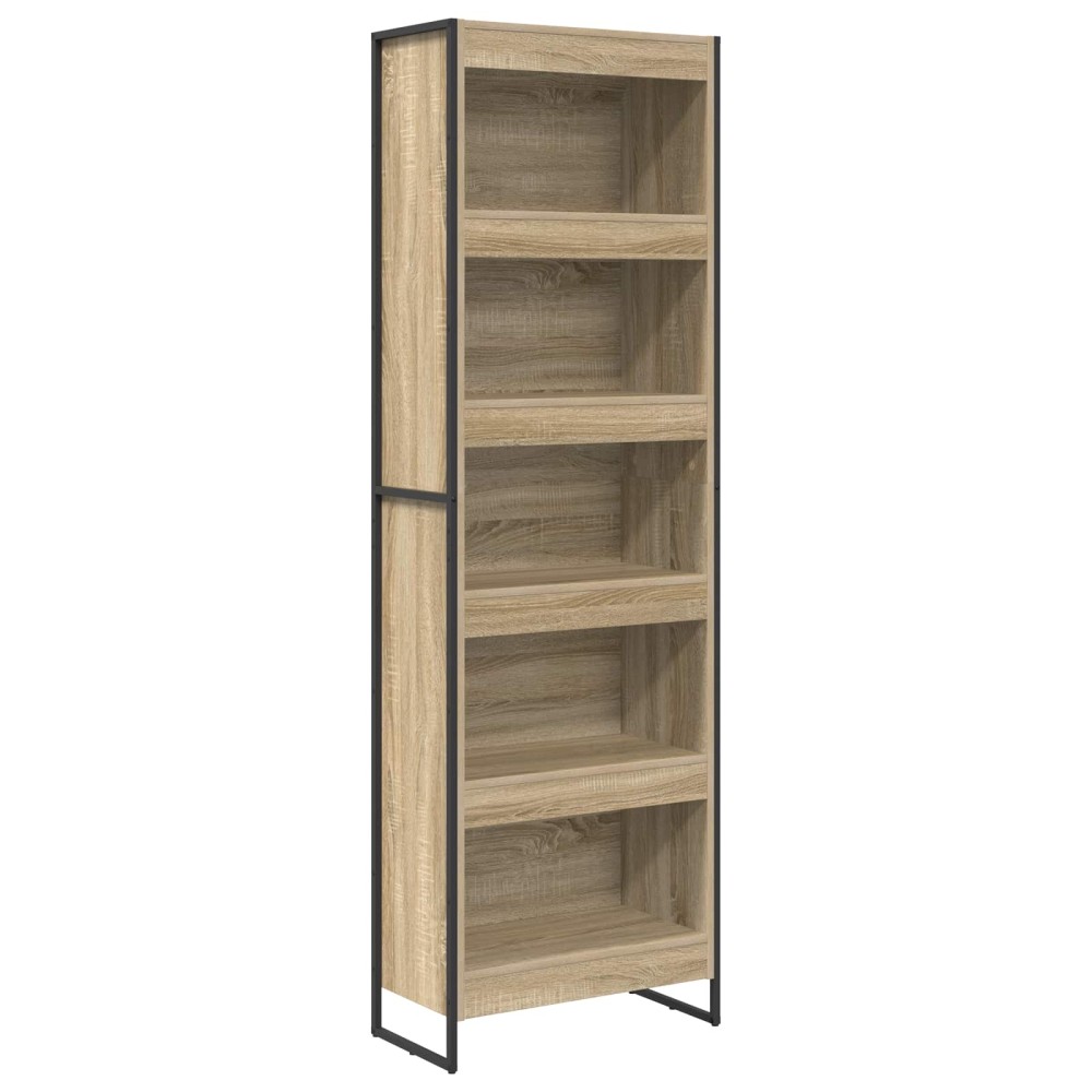 vidaXL Βιβλιοθήκη 60 x 30 x 189,5 εκ Επεξεργασμένο Ξύλο Σονόμα