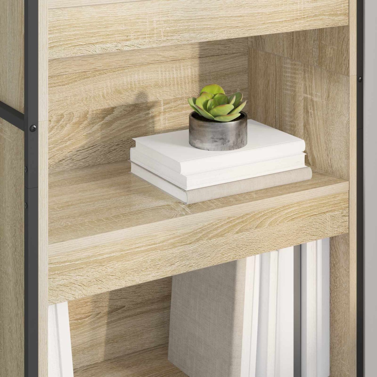 vidaXL Βιβλιοθήκη 60 x 30 x 189,5 εκ Επεξεργασμένο Ξύλο Σονόμα