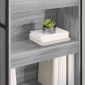 vidaXL Βιβλιοθήκη 60 x 30 x 189,5 εκ Επεξεργασμένο Ξύλο Γκρίζο Σονομα