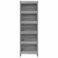 vidaXL Βιβλιοθήκη 60 x 30 x 189,5 εκ Επεξεργασμένο Ξύλο Γκρίζο Σονομα