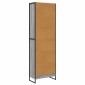 vidaXL Βιβλιοθήκη 60 x 30 x 189,5 εκ Επεξεργασμένο Ξύλο Γκρίζο Σονομα