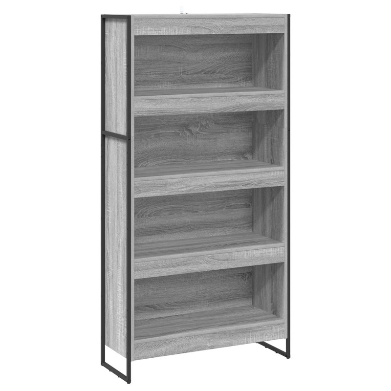 vidaXL Βιβλιοθήκη 80 x 30 x 155 εκ Επεξεργασμένο Ξύλο Γκρίζο Σονομα