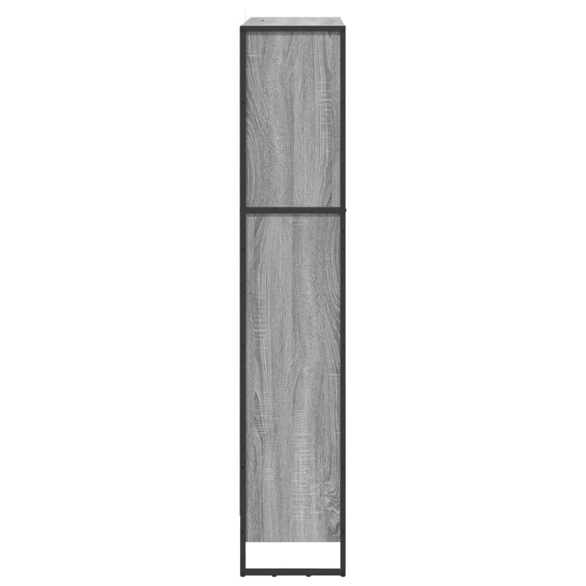 vidaXL Βιβλιοθήκη 80 x 30 x 155 εκ Επεξεργασμένο Ξύλο Γκρίζο Σονομα