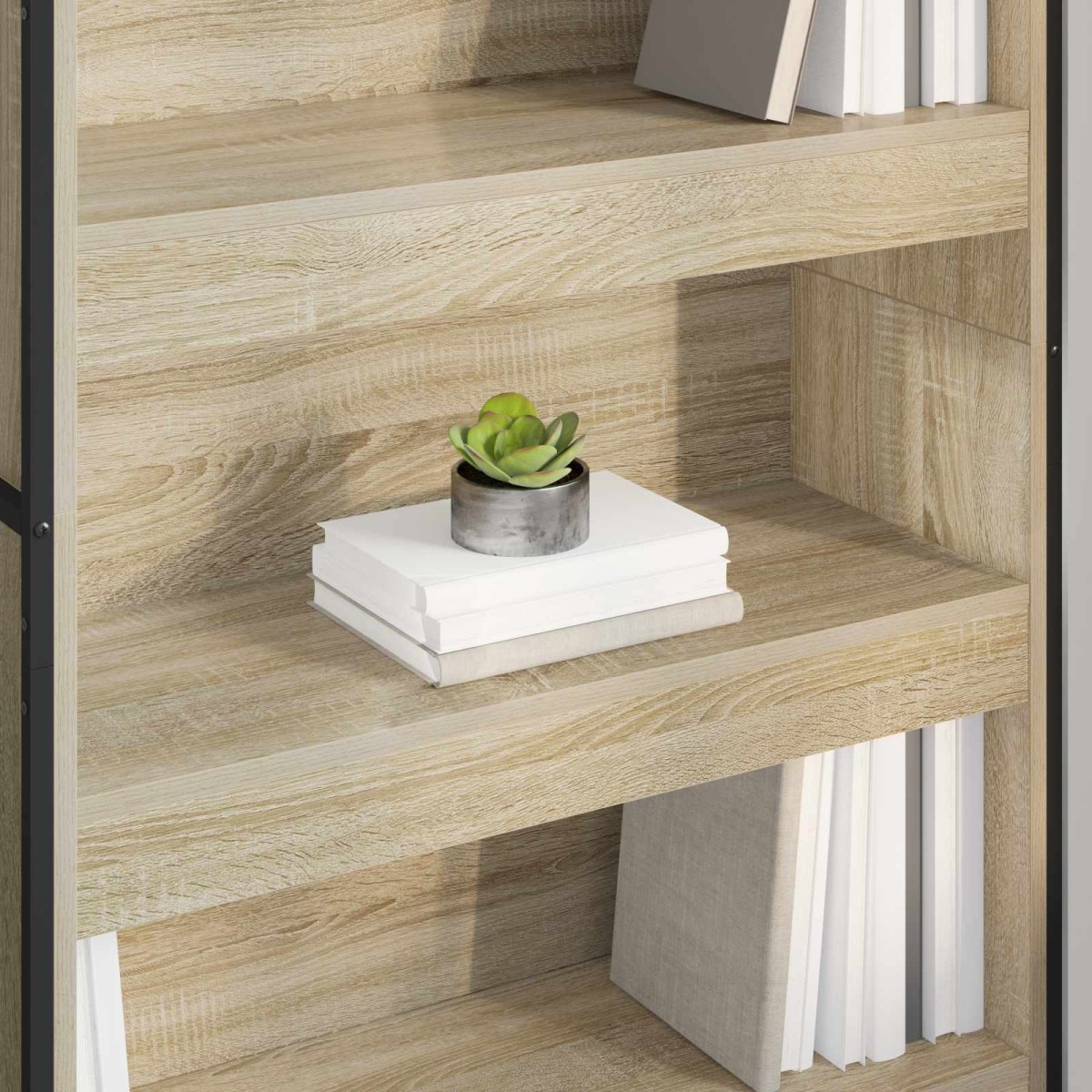 vidaXL Βιβλιοθήκη 80 x 30 x 189,5 εκ Επεξεργασμένο Ξύλο Σονόμα