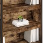 vidaXL Βιβλιοθήκη 80 x 30 x 189,5 εκ Επεξεργασμένο Ξύλο Καπνιστό Δρύς