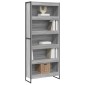 vidaXL Βιβλιοθήκη 80 x 30 x 189,5 εκ Επεξεργασμένο Ξύλο Γκρίζο Σονομα