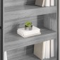 vidaXL Βιβλιοθήκη 80 x 30 x 189,5 εκ Επεξεργασμένο Ξύλο Γκρίζο Σονομα