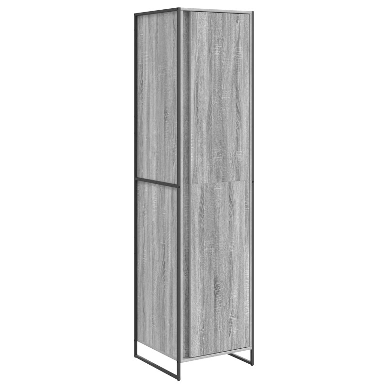 vidaXL Ντουλάπα Γκρίζο Σονομα 50 x 50 x 200 cm Επεξεργασμένο Ξύλο
