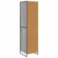 vidaXL Ντουλάπα Γκρίζο Σονομα 50 x 50 x 200 cm Επεξεργασμένο Ξύλο