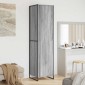 vidaXL Ντουλάπα Γκρίζο Σονομα 50 x 50 x 200 cm Επεξεργασμένο Ξύλο