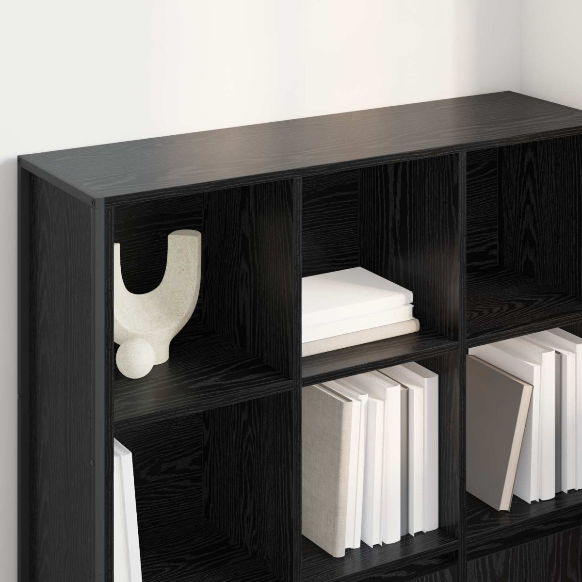 vidaXL Βιβλιοθήκη 99,5 x 30 x 108 εκ. Επεξεργασμένο Ξύλο Μαύρη Οξυά