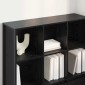 vidaXL Βιβλιοθήκη 99,5 x 30 x 108 εκ. Επεξεργασμένο Ξύλο Μαύρη Οξυά