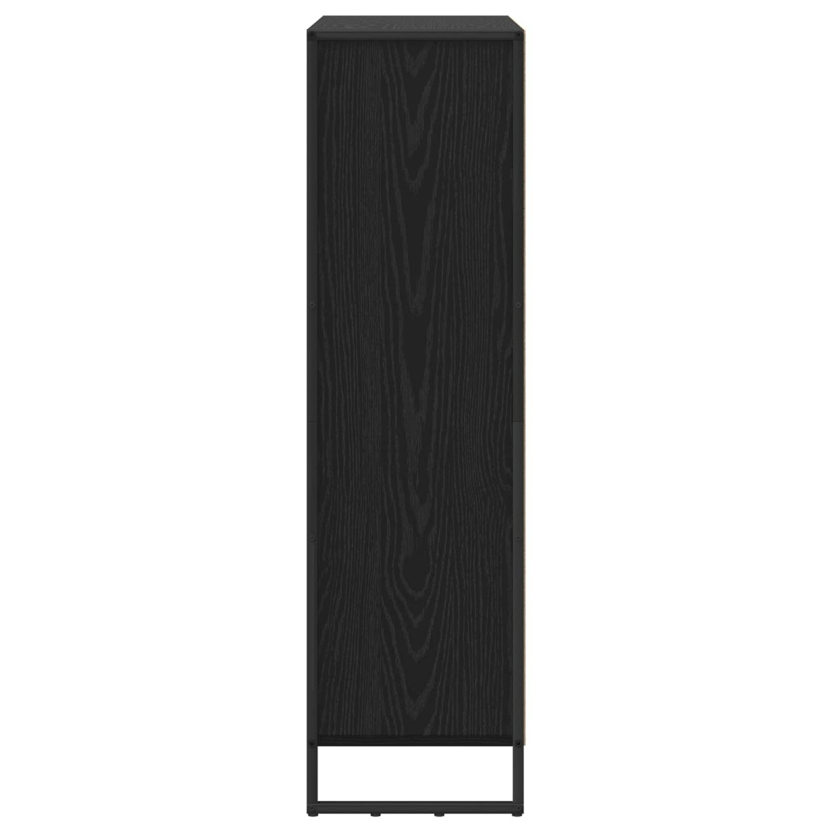 vidaXL Βιβλιοθήκη 99,5 x 30 x 108 εκ. Επεξεργασμένο Ξύλο Μαύρη Οξυά