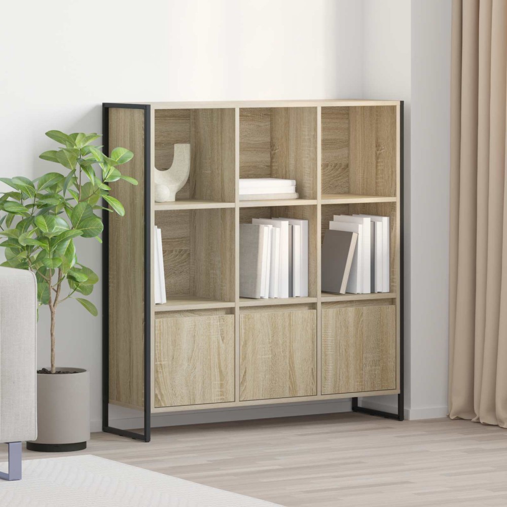 vidaXL Βιβλιοθήκη 99,5 x 30 x 108 εκ. Επεξεργασμένο Ξύλο Σονόμα