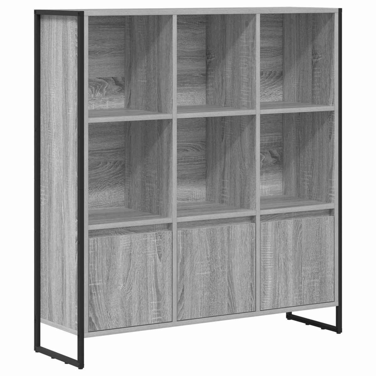 vidaXL Βιβλιοθήκη 99,5 x 30 x 108 εκ. Επεξεργασμένο Ξύλο Γκρίζο Σονομα