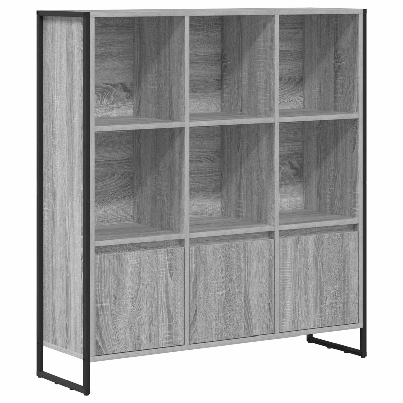 vidaXL Βιβλιοθήκη 99,5 x 30 x 108 εκ. Επεξεργασμένο Ξύλο Γκρίζο Σονομα