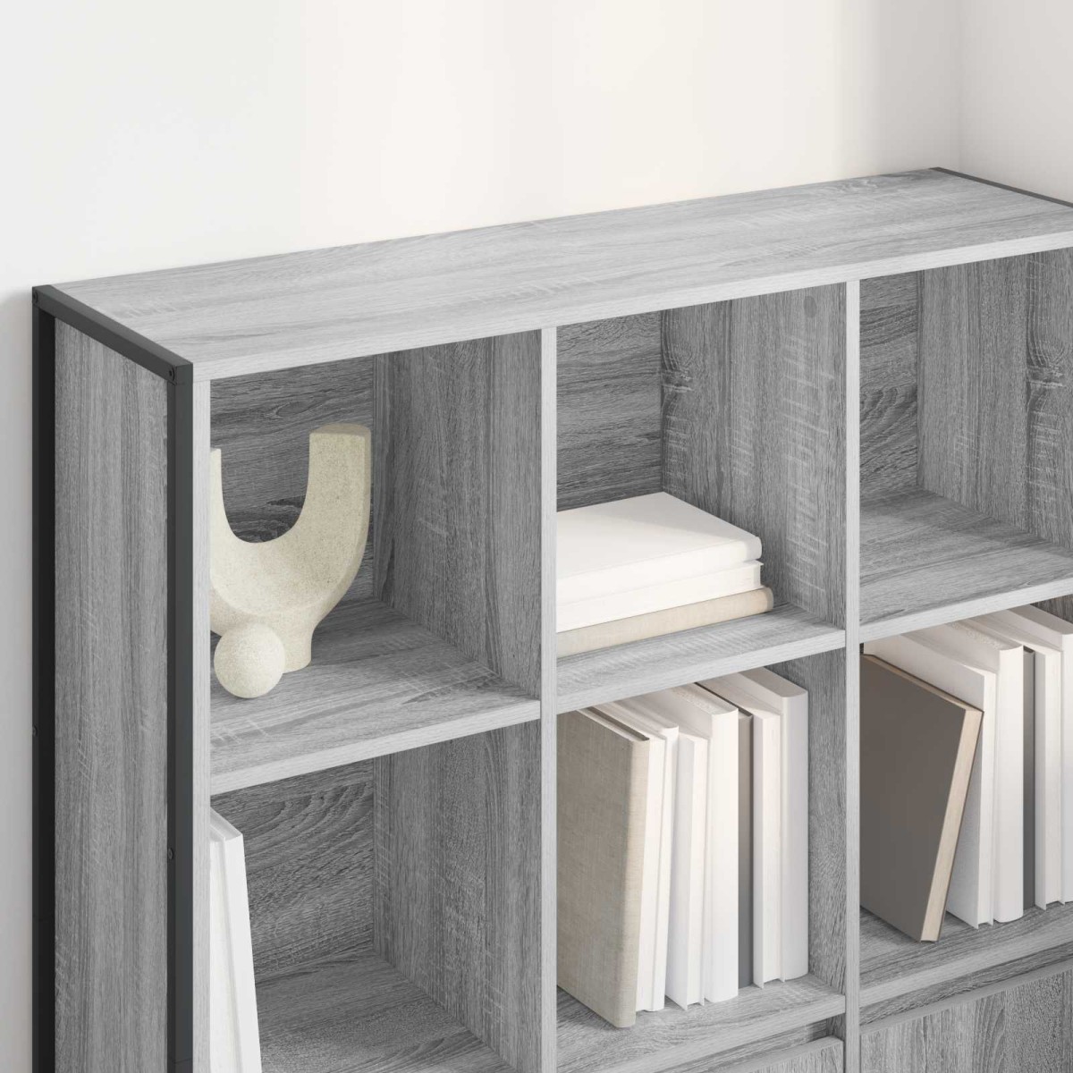 vidaXL Βιβλιοθήκη 99,5 x 30 x 108 εκ. Επεξεργασμένο Ξύλο Γκρίζο Σονομα